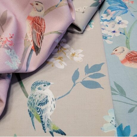 4205 Dekor Vögel bunt